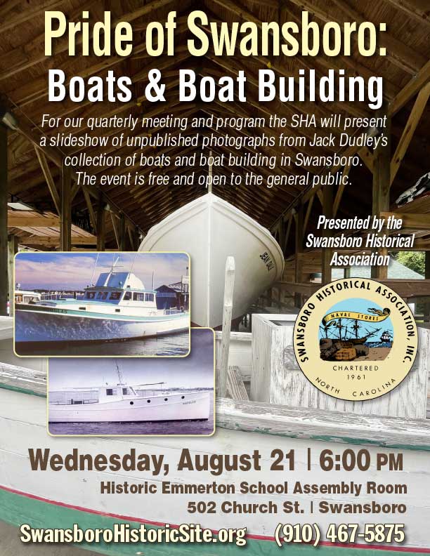 Pride of Swansboro:  Boats & Boat Building